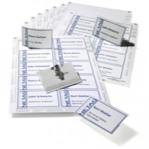 Durable Combi Name Badge Set 54x90mm Assorted 8182/00
