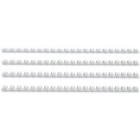 GBC Binding Combs Plastic 21 Ring 45 Sheets A4 8mm White Ref 4028194 [Pack 100]