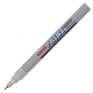 uni Paint Marker Bullet Tip Needlepoint PX203 Line Width 0.8mm White Ref 508341000 [Pack 12]