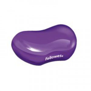 Fellowes Crystal Gel Flex Wrist Rest Purple 91477-72