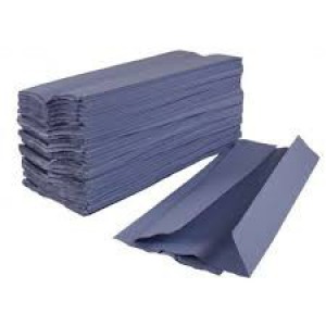 Hand Towels C Fold Single Ply Blue