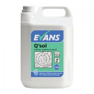 Evans Q'Sol Superior Washing Up Liquid 5L