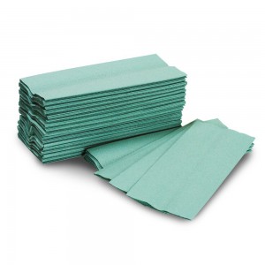 Hand Towels C Fold Single Ply Green