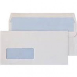 DL Window Envelopes Self Seal 110 x 220mm 90gsm White