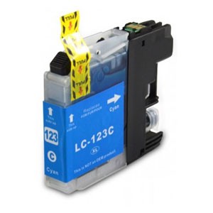 Brother Compatible LC123 Cyan Ink Cartridge