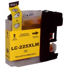 Brother LC225XL Yellow Remanufactured Cartridge