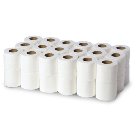 Toilet+Rolls+40x2ply+200+sheets+white+95x110mm
