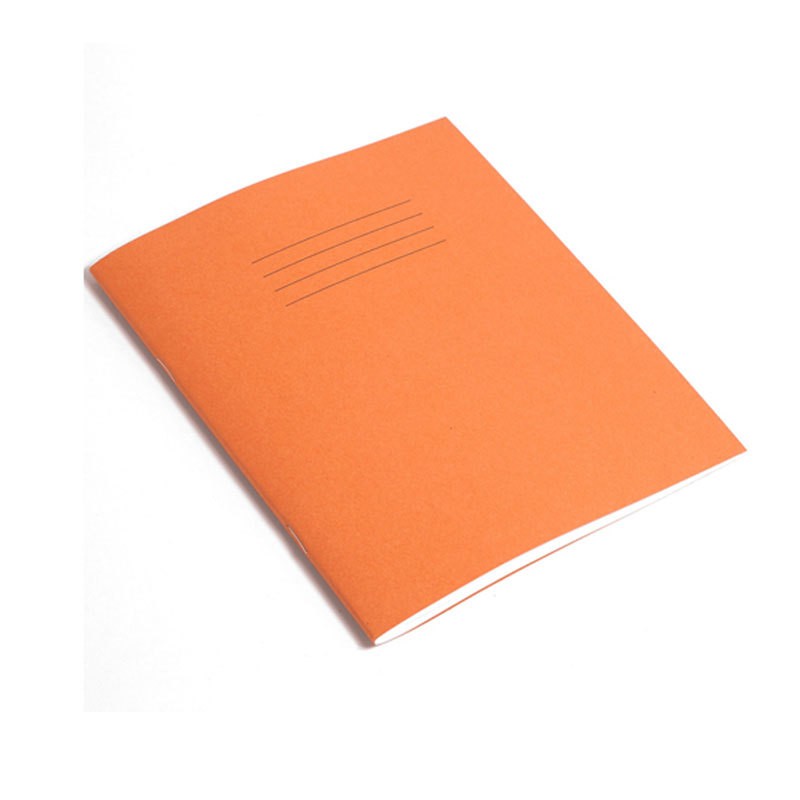 A4+7mm+Square+80+Page+Orange+Exercise+Book