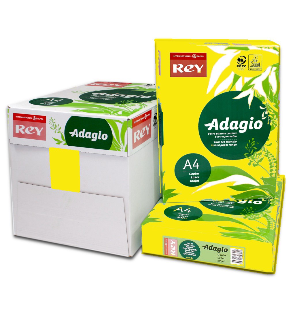 Adagio+A4+160gsm+Yellow+Card+Pack+250