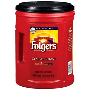 Folgers+Classic+Roast+Ground+Coffee%2C+Regular%2C+Arabica%2C+Classic%2FMedium%2C+51oz+Canister+%28Metro+Detroit+delivery+only%29