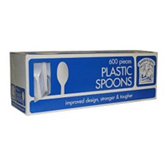 Spoons%2C+White+Plastic%2C+Heavyweight%2C+600%2FBox%0A%28Metro+Detroit+delivery+only%29