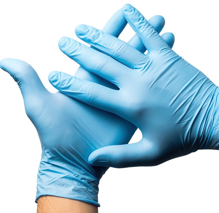 Blue+Nitrile+Disposable+Gloves+%28Latex+free+%2F+Powder+Free%29+Size+Medium+Bx100+