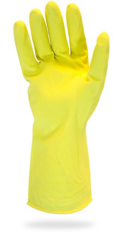 GRFY-SM-1C+Small+Yellow+Flock+Lined+Latex+Glove%2C+1-PR%2C+16+mil+palm+thickness%2C+12%22+length+SMALL+RUBBER+GLOVE+