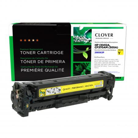 Clover+Imaging+Remanufactured+Yellow+Toner+Cartridge+for+HP+CE412A+%28HP+305A%29