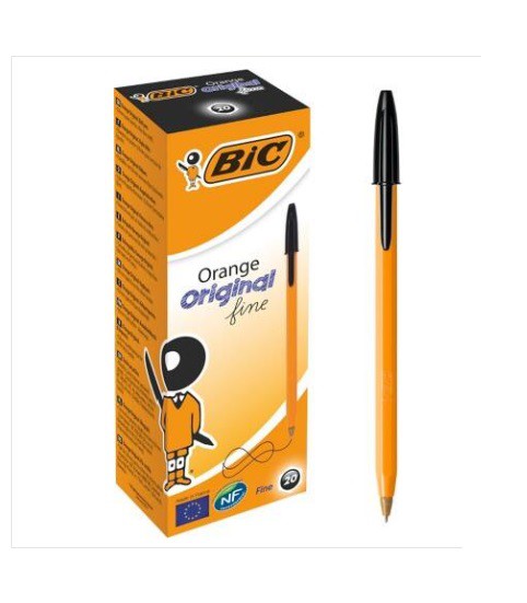 BIC+Orange+Original+Fine+Ballpoint+Pen+Black