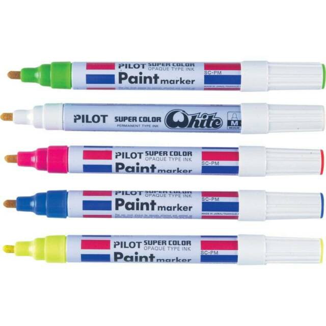 Pilot+Paint+Marker+Pens+White+Medium+Point+Pk12