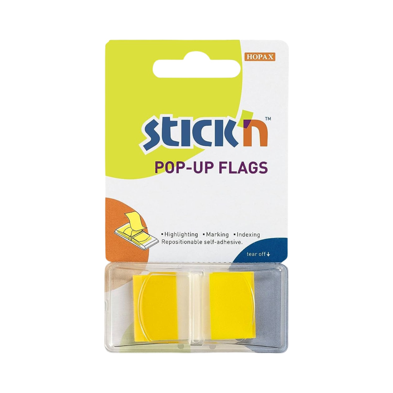 Stick+%27n+Pop-Up+Flags+45+x+25mm+Yellow