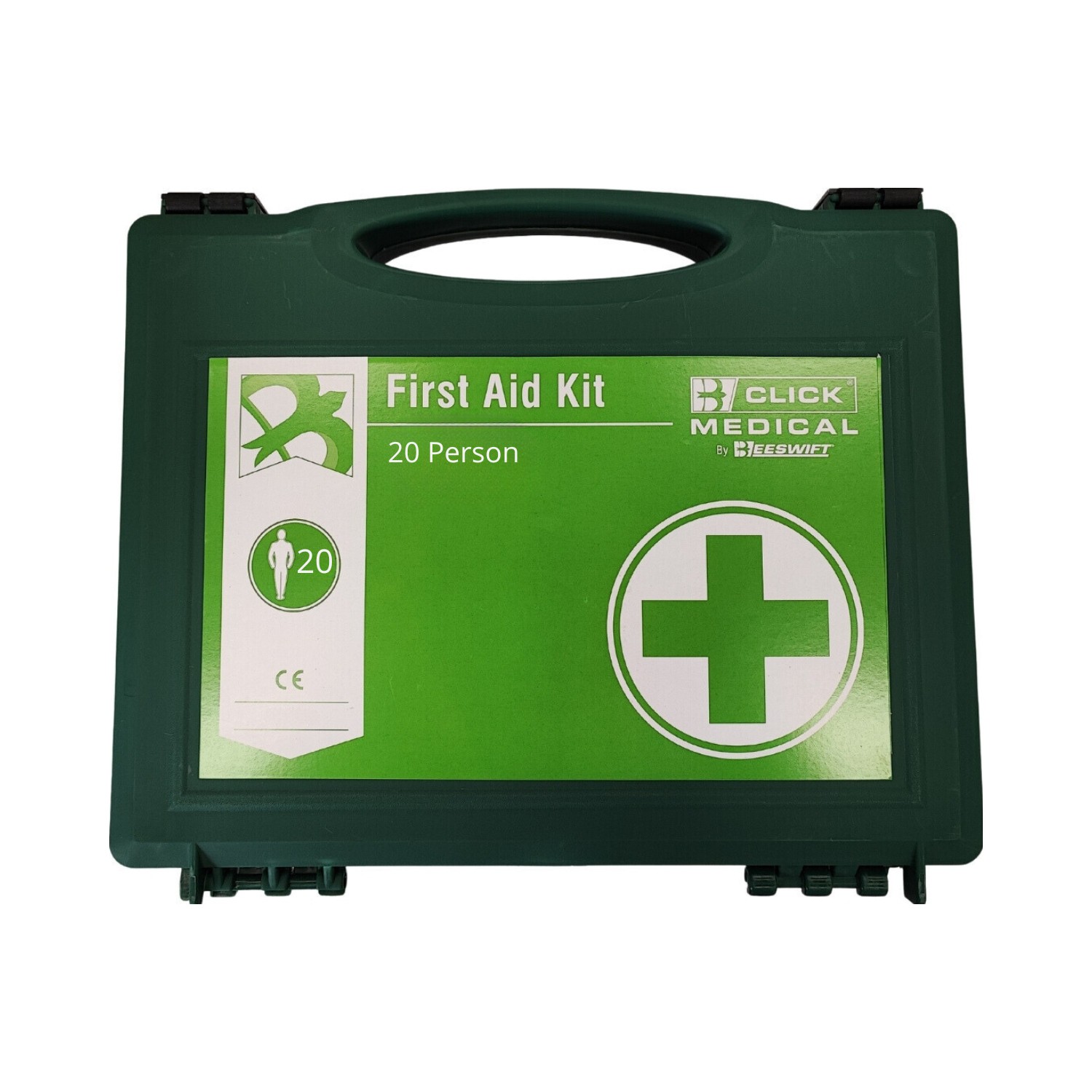Click+Medical+Green+Box+20+Person+First+Aid+Kit