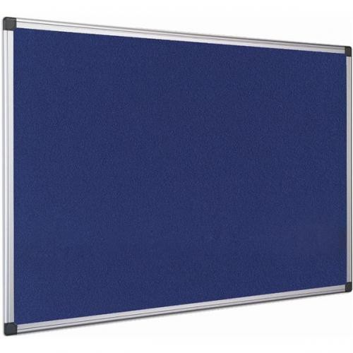 Aluminium+Framed+Notice+Board+1200+x+900mm+Blue+
